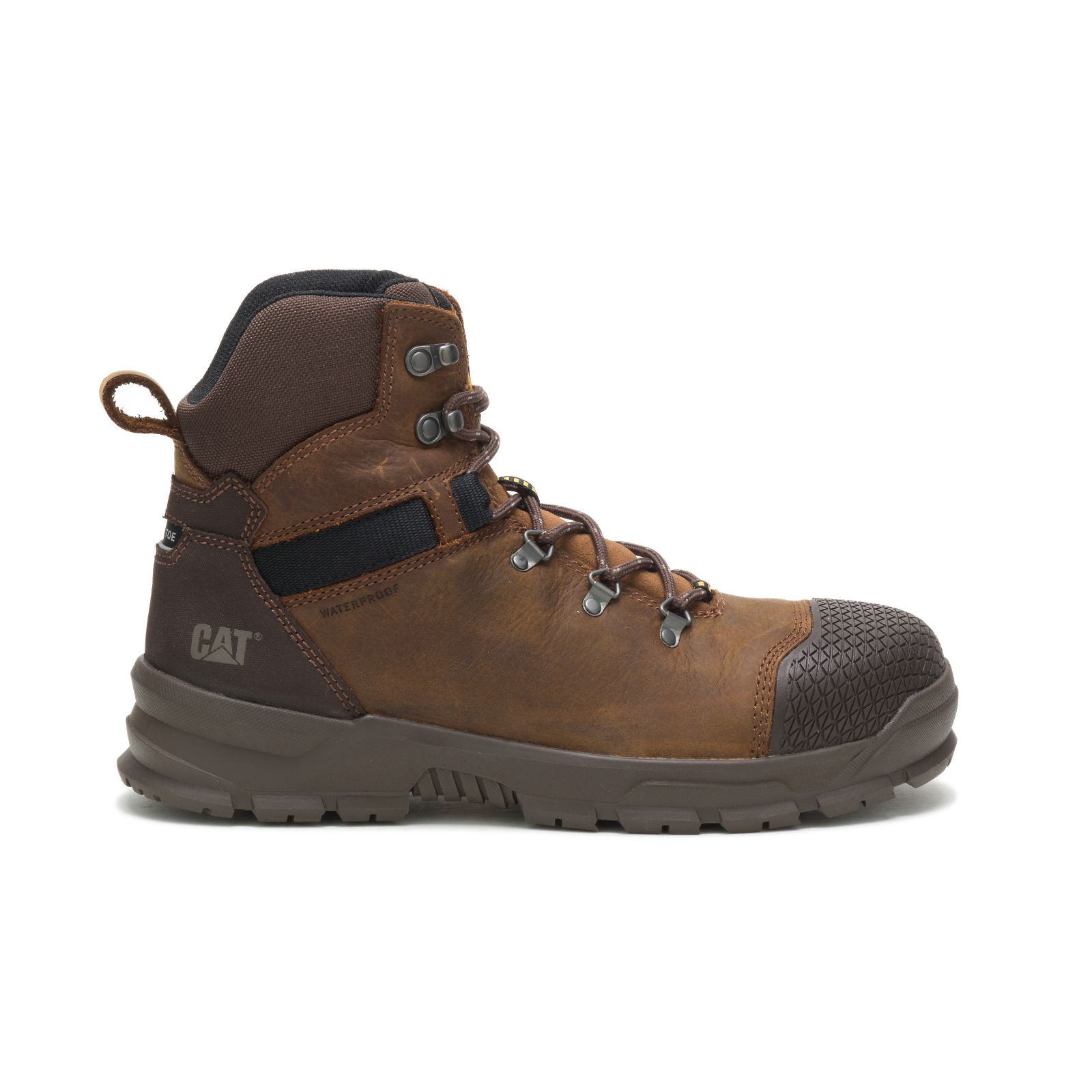 Caterpillar Accomplice X Waterproof Steel Toe - Mens Steel Toe Boots - Brown - NZ (854TOYIGP)